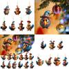 Colorful Acrylic Turkey Car Ornament Festive Christmas Tree Decoration For Home