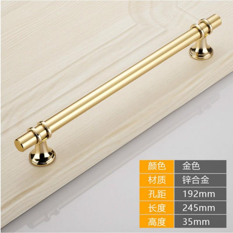 Modern T-Shape Cabinet Pull Handle Zinc Alloy Black Gold Single Hole Drawer Wardrobe Door Hardware