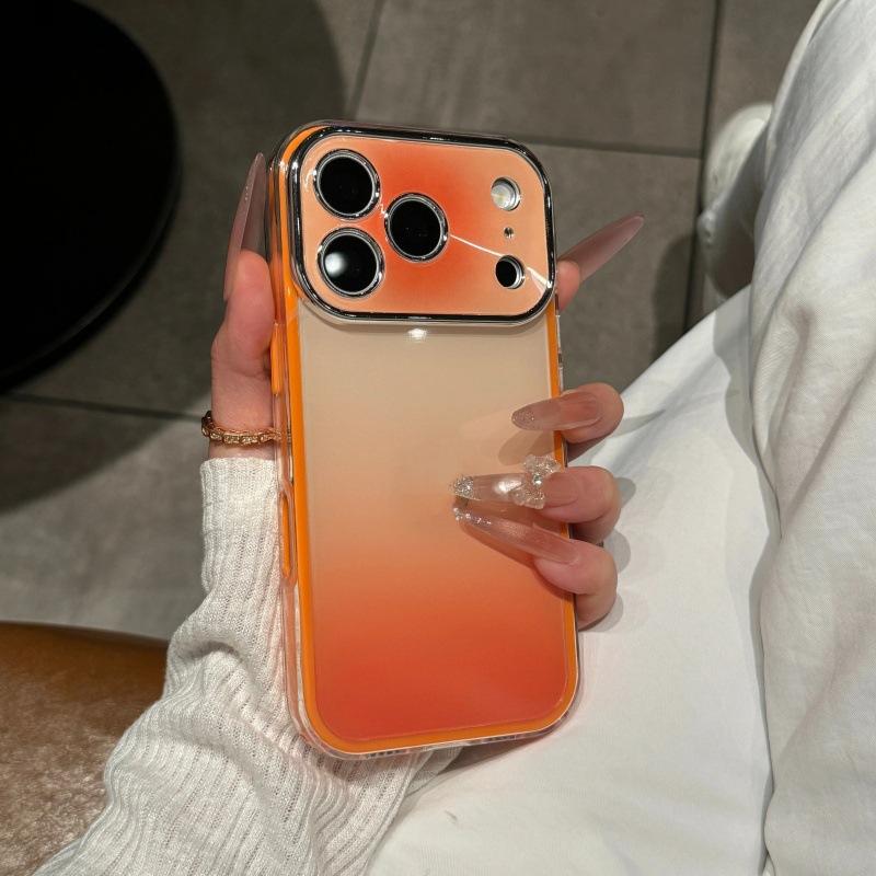 High Value Contrast Color Gradual Change Smudging Seconds Change Applicable Apple 17Pro Mobile Phone Case iPhone16Pro All-inclusive Anti-drop