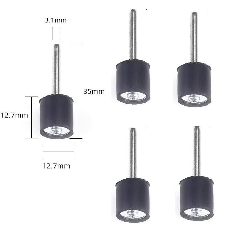 25Pcs Sanding Drum Kit Sanding Drum Ring With Rod Abrasive Rotary Grinding Head 40-320 1/2inch Sandpaper Tools For Woodworking