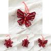 Beautiful Red Velvet Reindeer Hanging Decorations Perfect For Christmas Tree And Window Accents