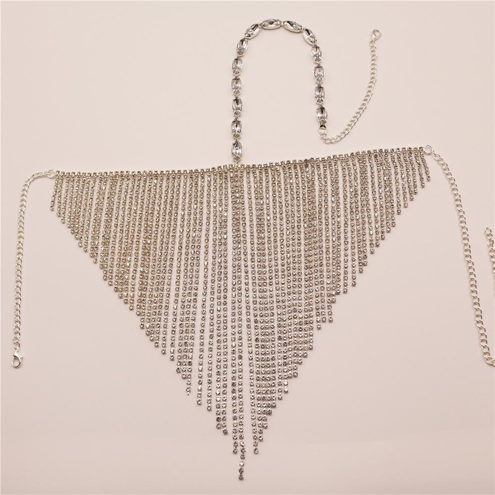 Halloween Ornaments, Full Face Mask Full Of Diamond Tassel, Party Ball Attention Shiny Diamond Mask