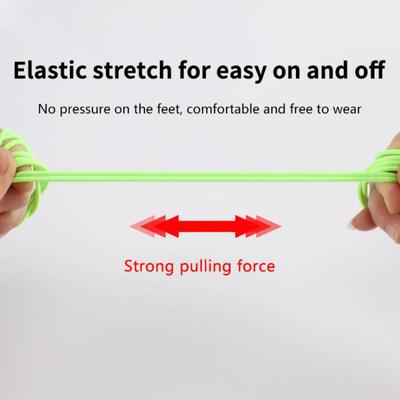 2/3/4SETS Shoe String Tie-free Quick Casual Shoelace Rubber Sneakers With Elastic Laces Button Elastic Shoelace