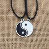 Vintage Yin Yang Partnerhalsketten - Passende ineinandergreifende Anhänger für den täglichen Gebrauch, Perfektes Geschenk für Paare & Beste Freunde