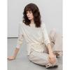 Women's Asymmetric Twist-Knot Lyocell Blend Long Sleeve Top