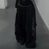 Damen Frühlings High Waist Koreanischer Stil Kordelzug Weite Hosen