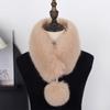 1PC Furry High-end Scarf Warm Fur Collar Thick Plush Skin-friendly Delicate Fashionable Stylish