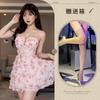 Sexy sexy nightdress fairy contract suspender relief flower sexy nightdress lace hollow nightdress
