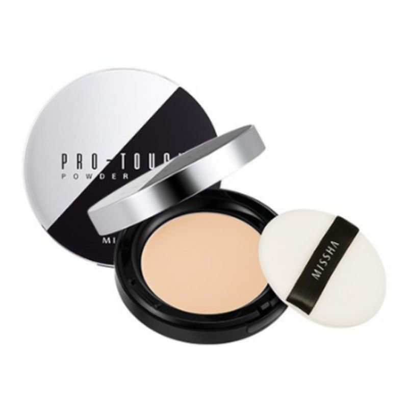 MISSHA Pro Touch Puder Prasowany Gładki Puder Kryjący z Efektem Rozmycia Naturalne Krycie Długotrwały Makijaż 10g