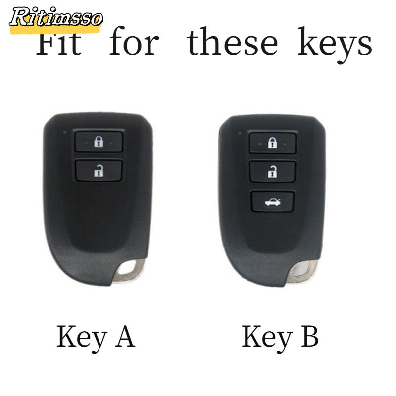 Tpu Car Remote Key Fob Cover Case Holder Shell For Toyota Yaris Yarisl X Hiace Vios Verso Camry Corolla Keychain Car Accessories