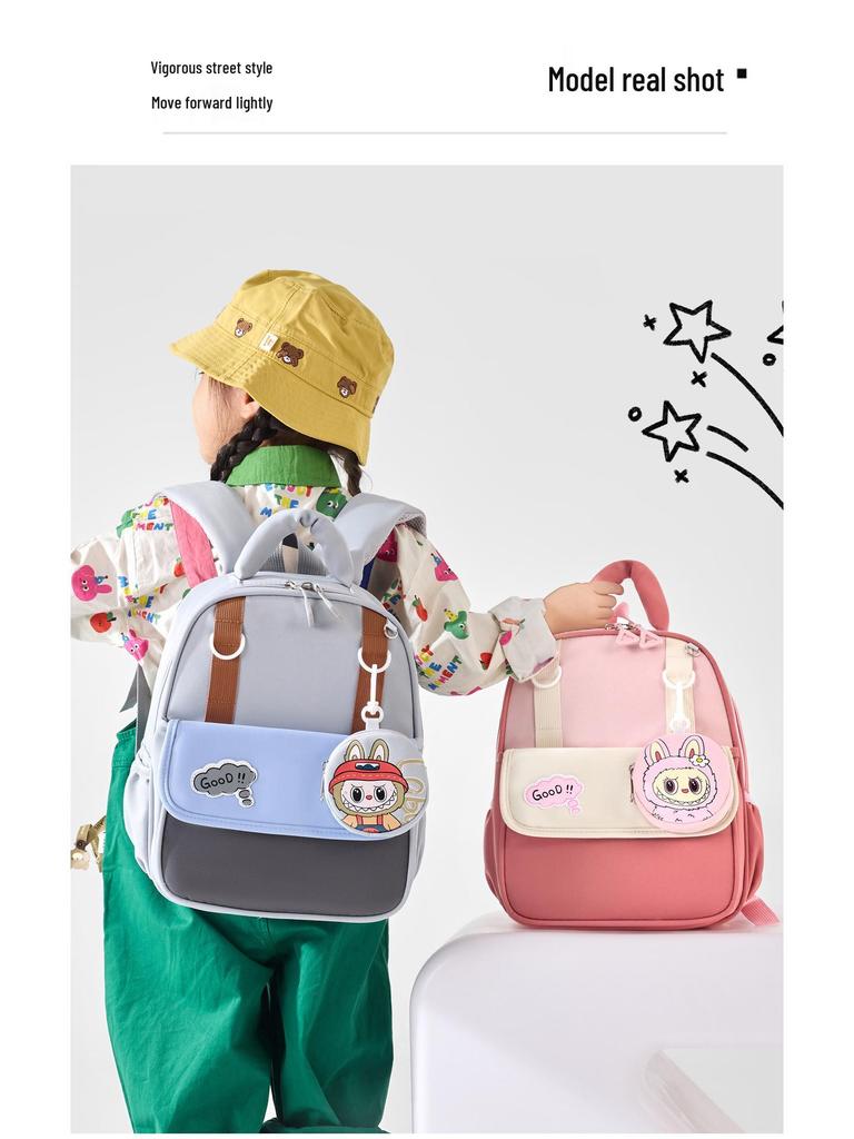 Cartoon Anime Backpack for Kindergarten Children Aged 3-6 Boys and Girls