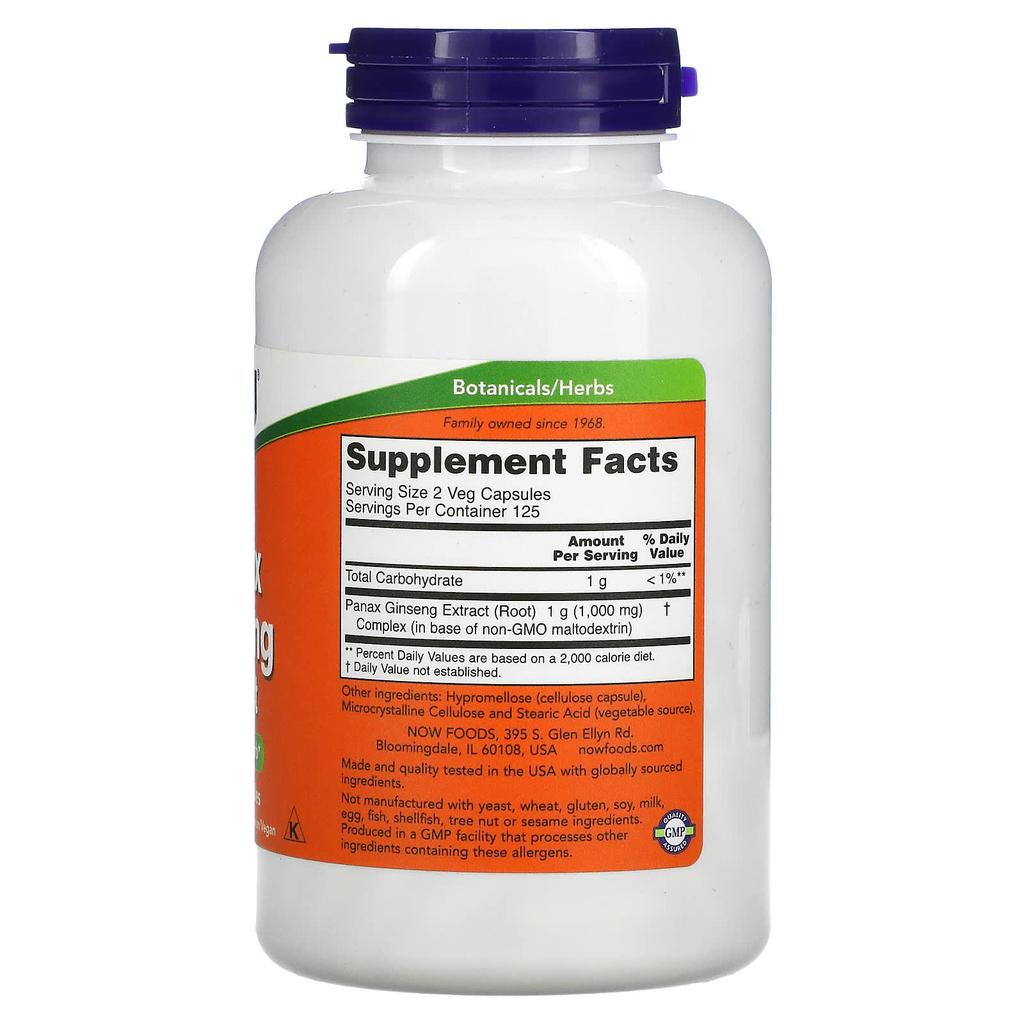 NOW Foods, Ginseng-Extrakt, 250 vegetarische Kapseln