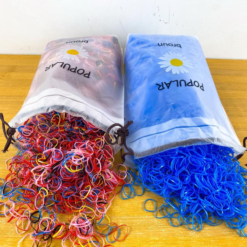 2000pcs/lot Children Transparent Hair Rubber Bands for Bracelets Baby Elastic Small Hair Tie Gum Kids Hair Beads Hair Accessorie
