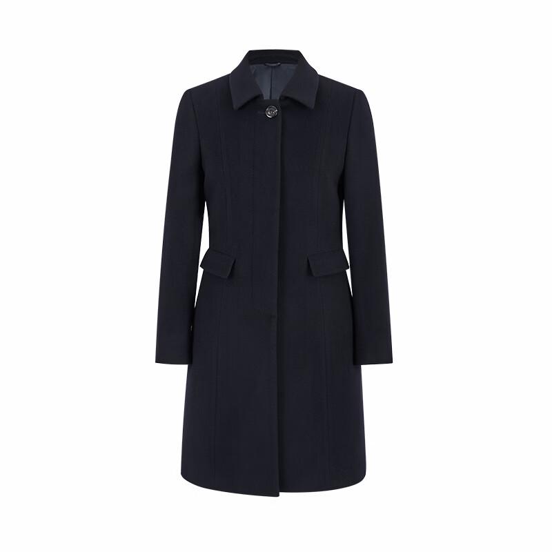 BONO Women s Wool Cashmere Coat One Size темно-синий