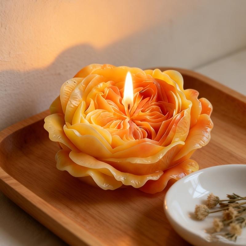 Rose Candle Silicone Molds Heat Resistant Multipurpose Silicone Mould for Epoxy Resin Making Candle Soap Home Decoration