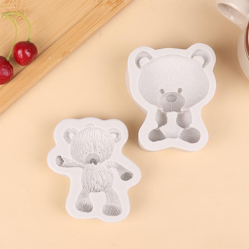 3D Bear Silicone Mold Fondant Chocolate Candy Jelly Mould Diy Clay Model Cake Decorating Tools Kitchen Accessories Bakeware