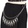 Punk Side Chain Trendsetting Halloween Cobweb Pant Jewelry Layered Body Chain Trousers Street Clothing Accessories