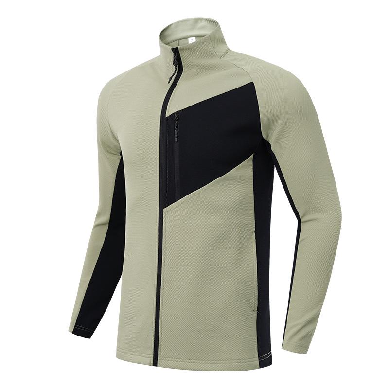 

Мужская и женская быстросохнущая куртка для хайкинга с цветными блоками и воротником-стойкой 4XL