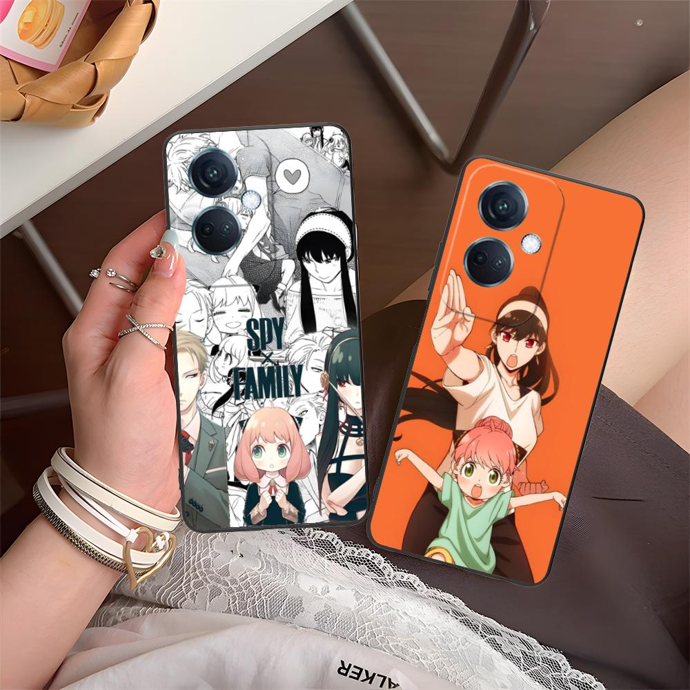 Anime Spy Family Mobile Phone Case for OPPO Reno 14 13 12 11 10 9 8 7 6 5 F T Pro 5G Colorful Printing Cover Luxury Cover Pretty