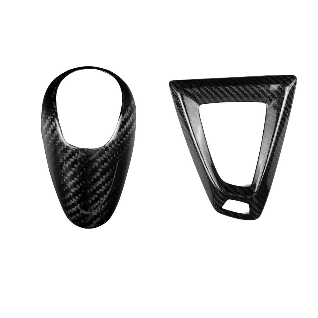 UPSZTEC for BMW M2 M3 M4 M5 F10 X5M Carbon Fiber Gear Shift Cover Decorative Cover Interior Modification Gear Lever Cover