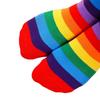 Halloween Socks Pure Cotton Rainbow Striped Socks Women's Summer Deodorant Knee Stockings Dance Socks