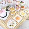 Three-Layer Fruit Plate Dry Fruit Plate Candy Plate Light Luxury Style Tray Dessert Table Decoration Arrangement Plastic Shelf