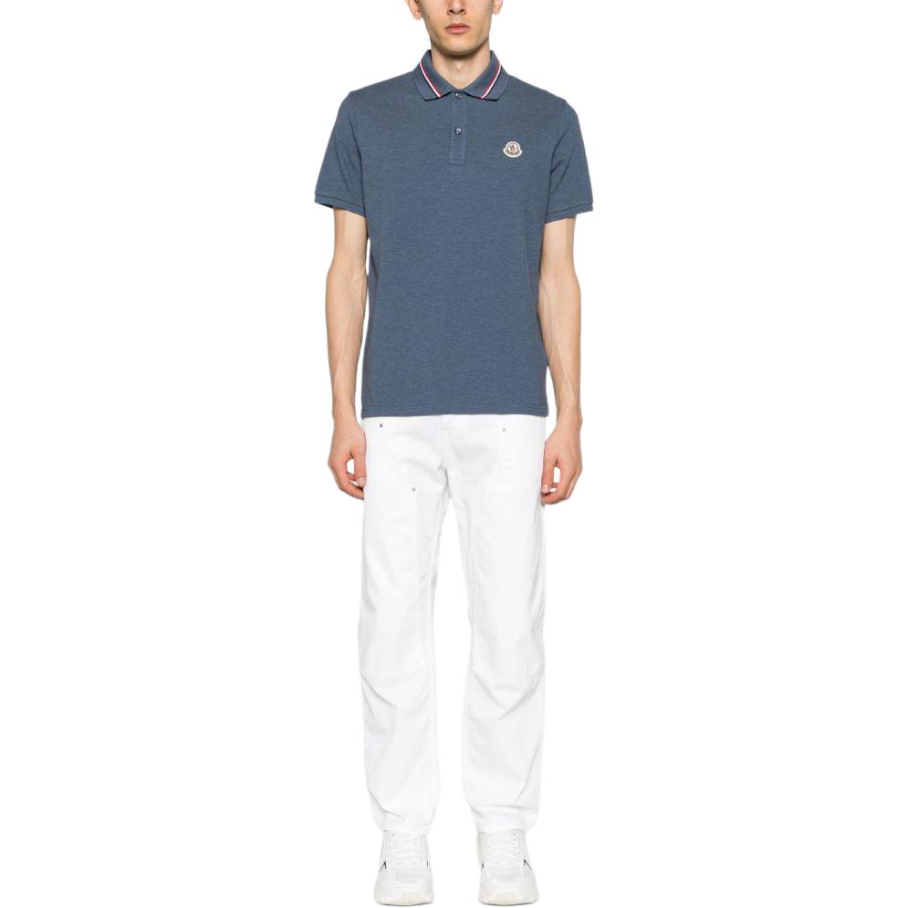Moncler Logo-patch Piqué Polo Shirt J10918A0002189A16794