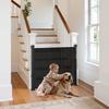 Retractable Baby Gate 870 mm Tall Extend to 1400 mm Wide Kids Pets Black