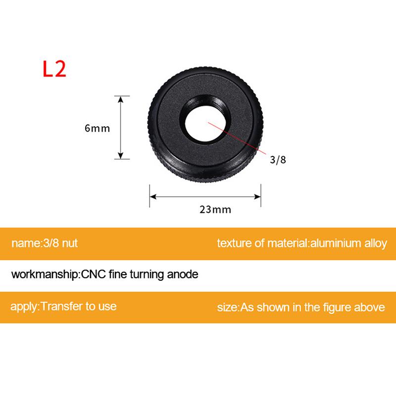 Camera Screw 1/4 3/8 5/8 Inch Nut Photography Accessories  Shoe Seat Lock Knob Flash Stand Mount Adapter For Dslr Tripod Selfie Stick