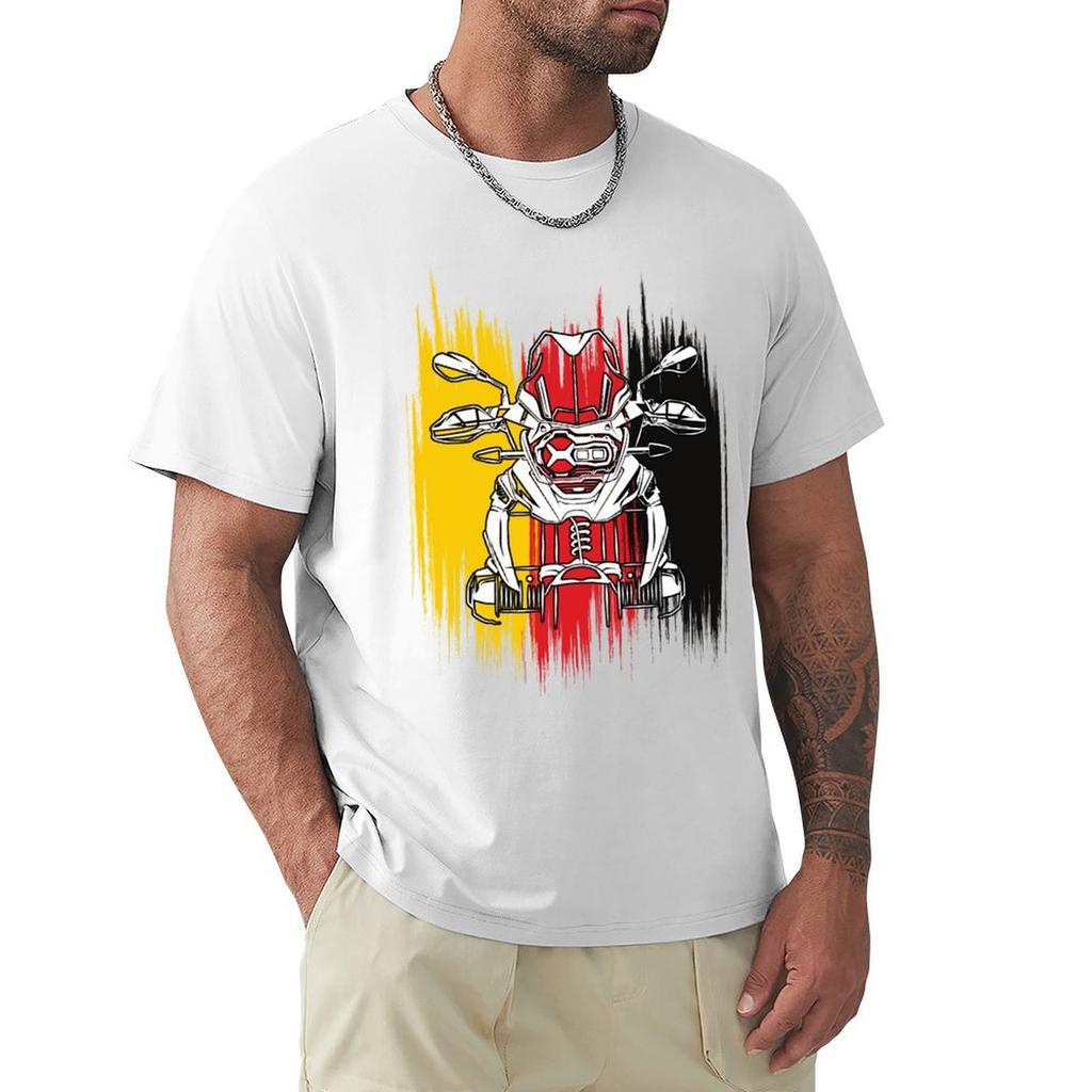 Adventure Motorbike 1250 GS Motorcycle Adventure Rider German Flag 1200 T-Shirt kawaii clothes t shirt for men