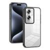 KEYSION Transparent Phone Case for OPPO Reno11 F 5G Soft TPU+PC Anti-slip HD Clear Shockproof Phone Back Cover for OPPO A79 5G