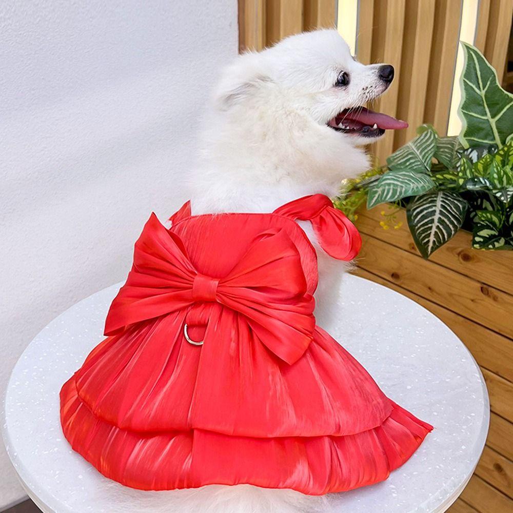 Creative Puppy Dresses Lovely Pet Princess Skirt Lightweight Pet Dog Clothes  Dress Up Accessories