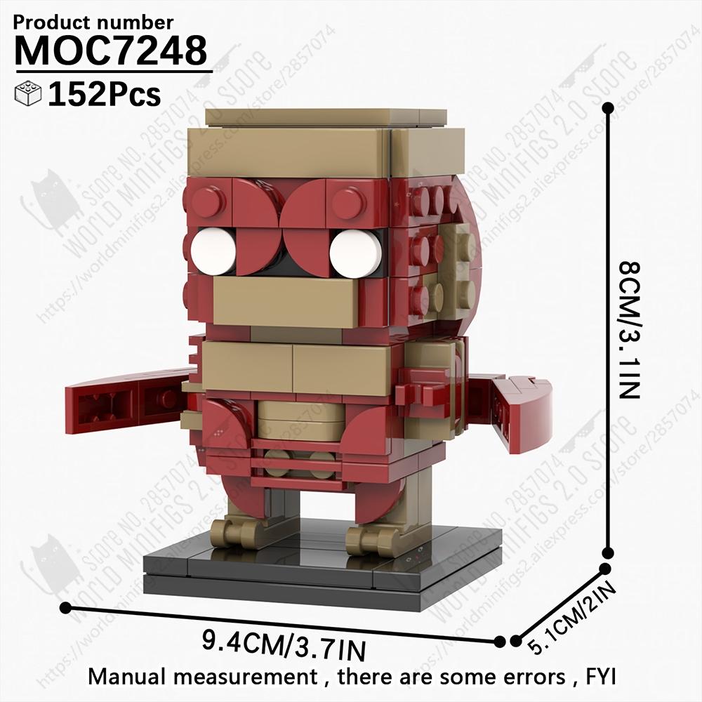 MOOXI Horror TV Figures Demon Brickheaded Building Blocks Models Sets MOC Bricks DIY Assembly Toys Kids Gifts Collection Display