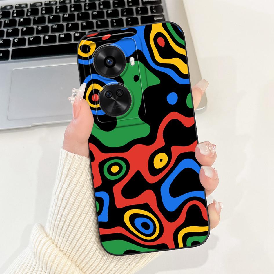 Für Huawei Nova 11 SE Hülle Süßer Hase Kaktus Cartoon Weiches Flüssigsilikon Stoßfeste Abdeckung Für Huawei Nova 12 SE BNE-LX1 Capa