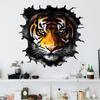 1set 3pcs PVC Wall Stickers Wall Decoration Tiger 960x300mm