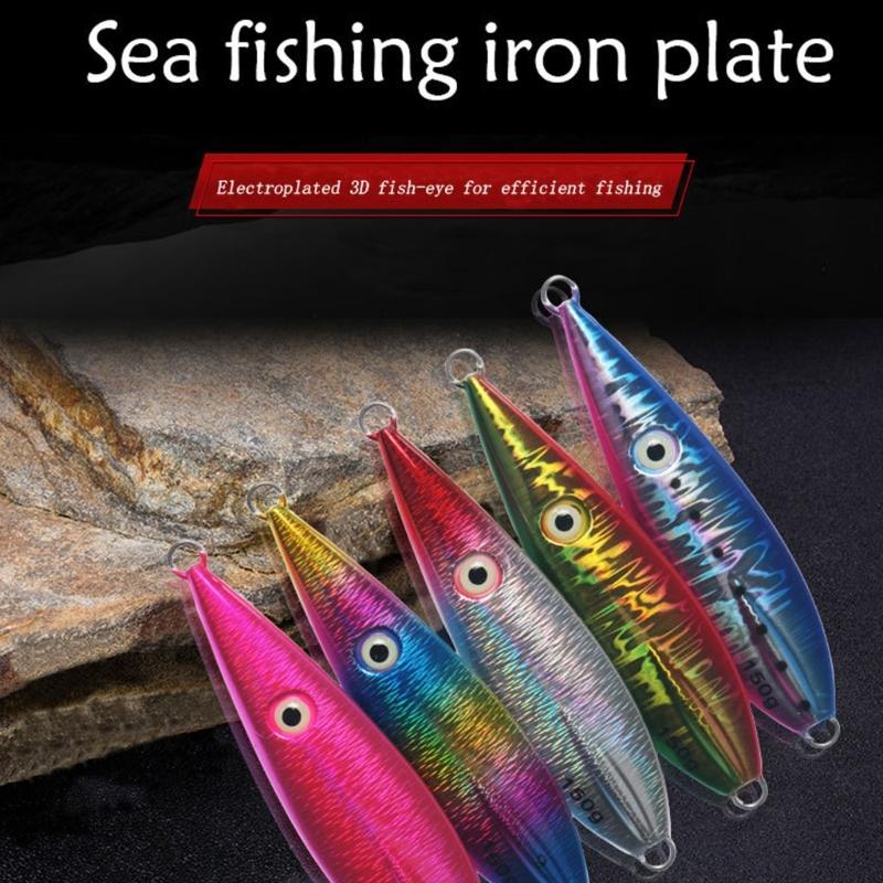 Metal Cast Jigging Lures High Reflective Baits 11.4cm Casting Jigs Slow Sinking Fishing Baits Lure Multiple Color