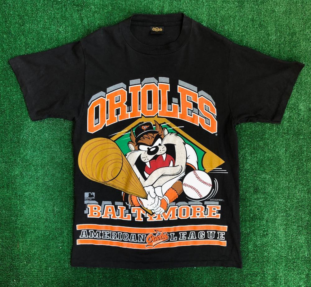 1993 Baltimore Orioles Looney Tunes Taz MLB Baseball Unisex T shirt KH13924 Unisex T-Shirt S