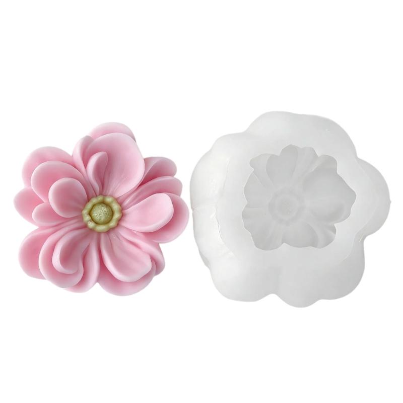Flower Silicone Fondant Molds Multipurpose Silicone Mould Baking Tool for Making Candle Soap Chocolate Cake Decoration