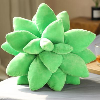 Decorazione creativa del cuscino succulento per gli amanti del giardino verde Simpatico cuscino del sedile per il sonno succulento Decorazione della casa