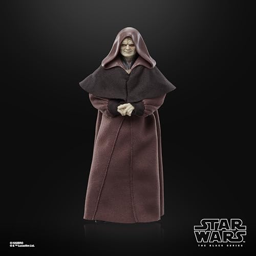 Hasbro Star Wars Black Series Darth Sidious, Star Wars Episode III: Revenge of the Sith Collectible 6-inch (15cm) Action Figure G0023, Authentic