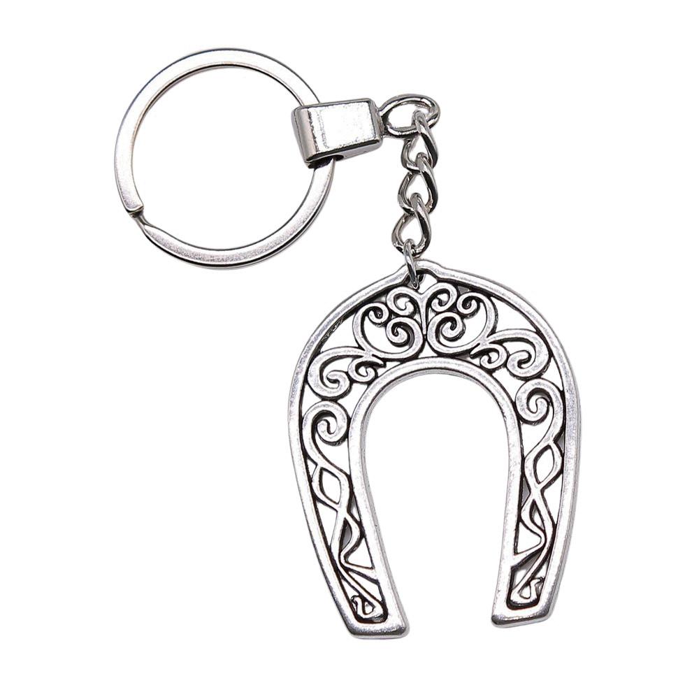 Pendentifs Porte-clés Éléphant Amoureux des Animaux Bijoux en Métal Artisanat Anneau 30mm