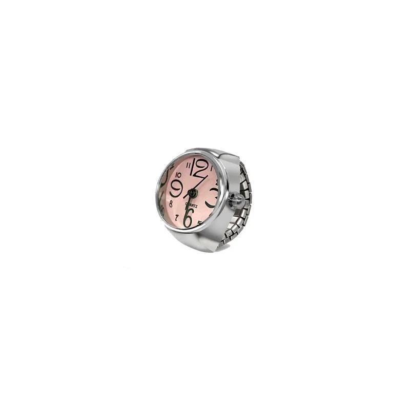 Men Women Creative Round Elastic Quartz Finger Watch Ring Fashion Couple Watch for Lovers