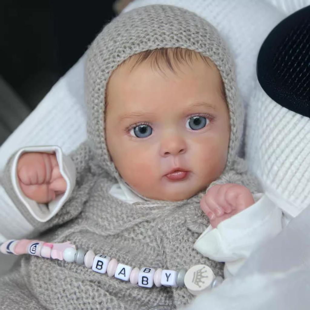 NPK 48cm Reborn Baby Toddler Girl Very Soft Cloth Doll Stuffed Toy Lifelike Real Soft Touch