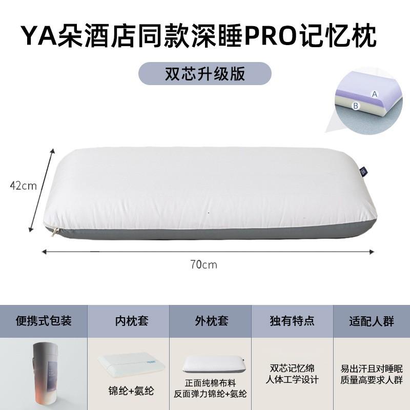 Ergonomic Memory Foam Pillow Side Sleepers Cervical Support Deep Sleep Adult Kids Cotton Cover