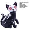 Tag der Toten Hund Katze Figur Halloween Schädel Tier Statue Harz Skelett Skulptur für Heim Schreibtisch Dekoration