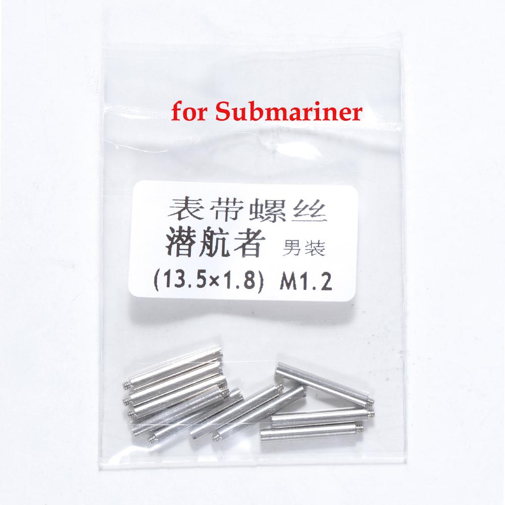 Screw for Oyster Submarine for Daytona for Rolex One Word Stainless Steel Watch Strap Screw Rod Shaft Watch Buckle Accessories