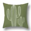 Green Plant Sofa Cushions Comfortable Pillow Office Cushion Cover Living Room Home Decor Modern Print Pillowcase