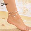 Tropical Vacation Anklets Bohemian Seashell Starfish Anklet Beach Foot Jewelry
