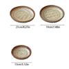 Bamboo Rattan Pastry Plate Round Fruit Basket Home Organizer Storage Basket  Dessert