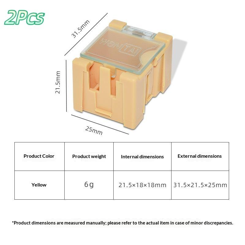 1/2 Pcs Smd Smt Ic Electronic Component Mini Storage Box For Small Parts Jewelry Diy Tools